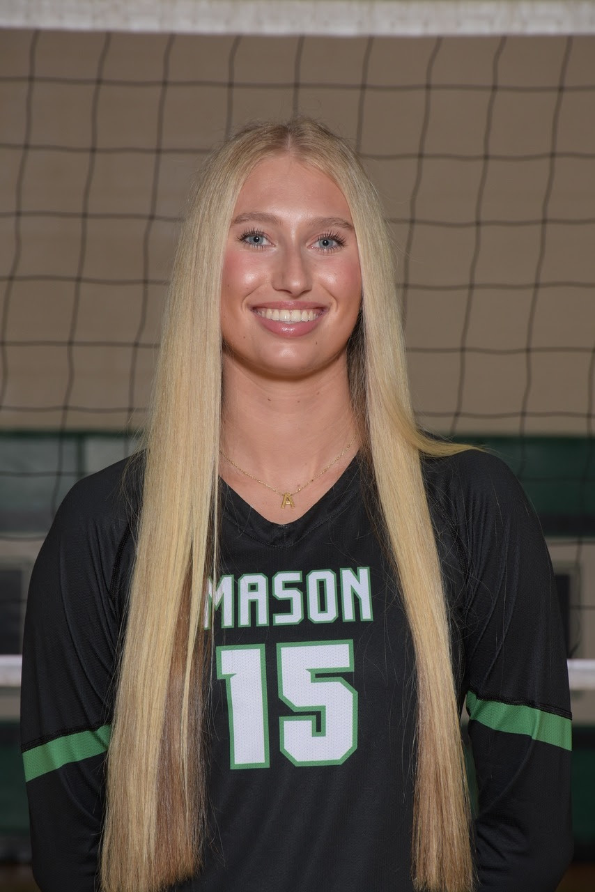 Senior volleyball player Addy Nutley has been selected as this week’s Senour-Flaherty Mason Athlete of the Week.